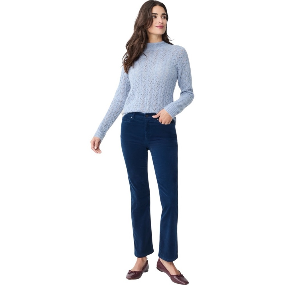 J. McLaughlin Watson Velvet Jeans Size 6 Skinny Fit Stretch Cigarette Pants